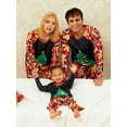 thumbnail image 6 of KelaJuan Matching Christmas Pajamas for Family, Long Sleeve Tree Print Raglan Tops + Pants Set, 6 of 6