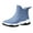 Blue, variant on Men'S Casual Outdoor Waterproof Short Rubber Booties Short Shaft Rubber Booties For Men Women's Drawstring Elastic Mouth Rain Shoes Rubber Shoes Midsole Slip Oil Chef Shoes