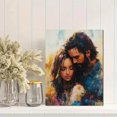 thumbnail image 2 of Qisvanset 12x16 Inch Jesus Hug Canvas Wall Art, Faith Religious Art Gift Female Household Room Decor, 2 of 8
