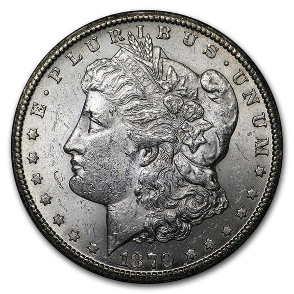 1879-CC Morgan Dollar Capped CC BU
