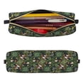 thumbnail image 2 of Rateoe Mallard Ducks And Water Print Leather Pencil Case with Smooth Zipper, Compact Storage for Writing Tools & Art Supplies, 8.26" x 1.96" x 2.16", 2 of 7