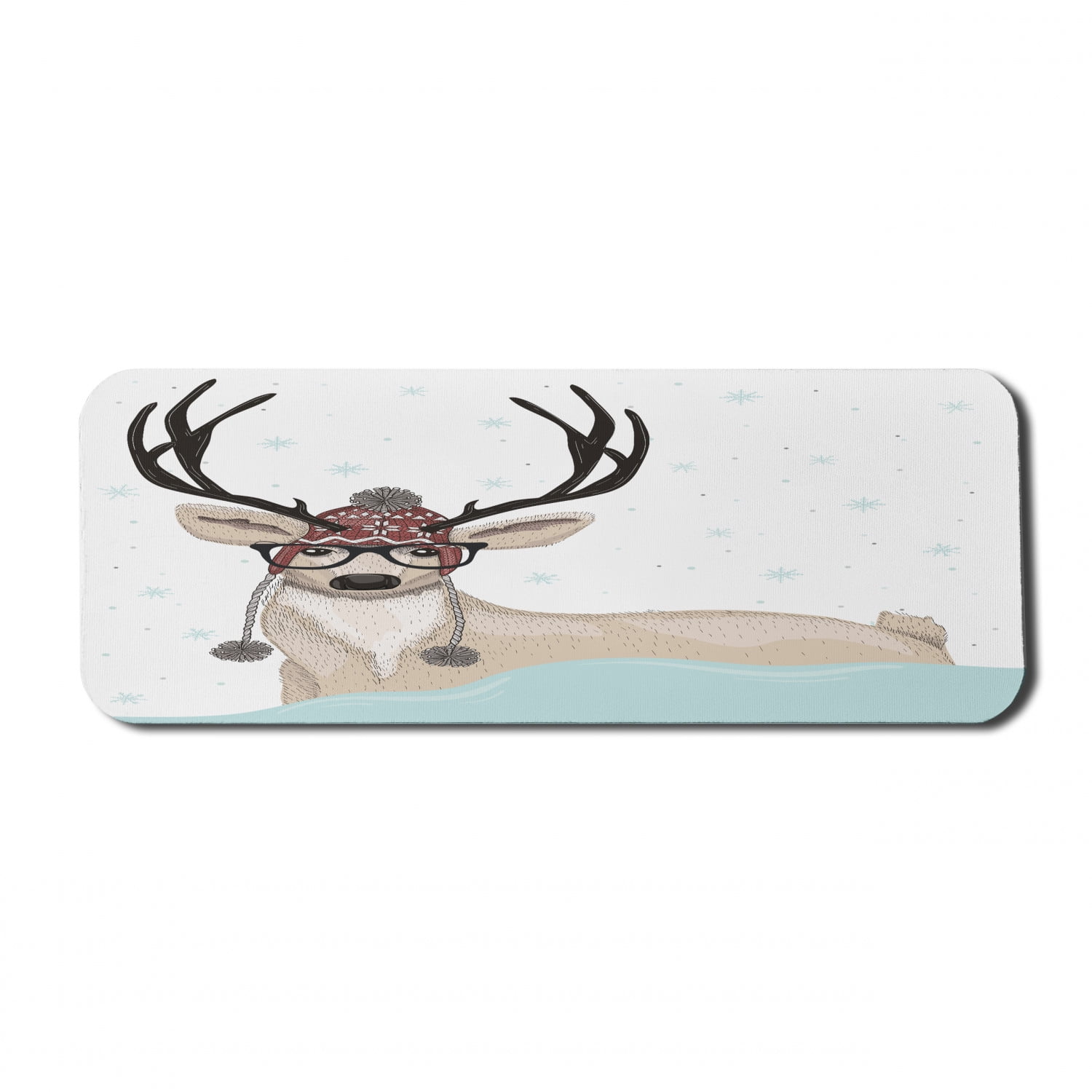 Reindeer Animals 2.4G Wireless Mouse with Cute Pattern Design for All Laptops and Desktops with Nano Receiver 