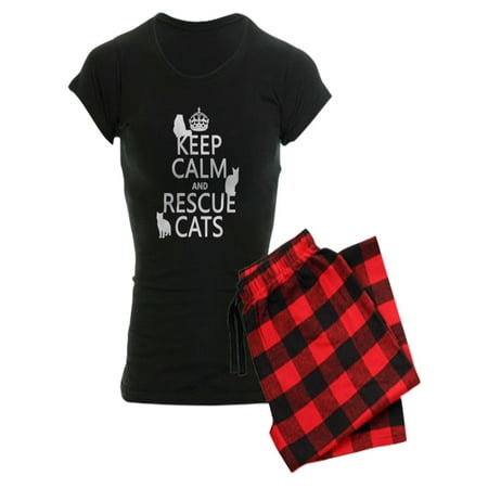 

CafePress - Keep Calm And Rescue Cats Pajamas - Women s Dark Pajamas