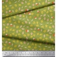 thumbnail image 3 of Soimoi Green Cotton Voile Fabric Insect,Acorn & Leaves Clip Art Fabric Prints by Yard 42 Inch Wide, 3 of 3