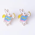 thumbnail image 4 of 4 Piezas de Dibujos Animados Pájaro Conejo Broche Mariposa Embrague Solapa Pin Collar Pin, 4 of 8
