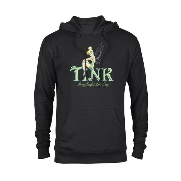 Disney Peter Pan Tinker Bell Being Perfect Isn’t Easy - Pullover Hoodie for Adults - Customized-Black