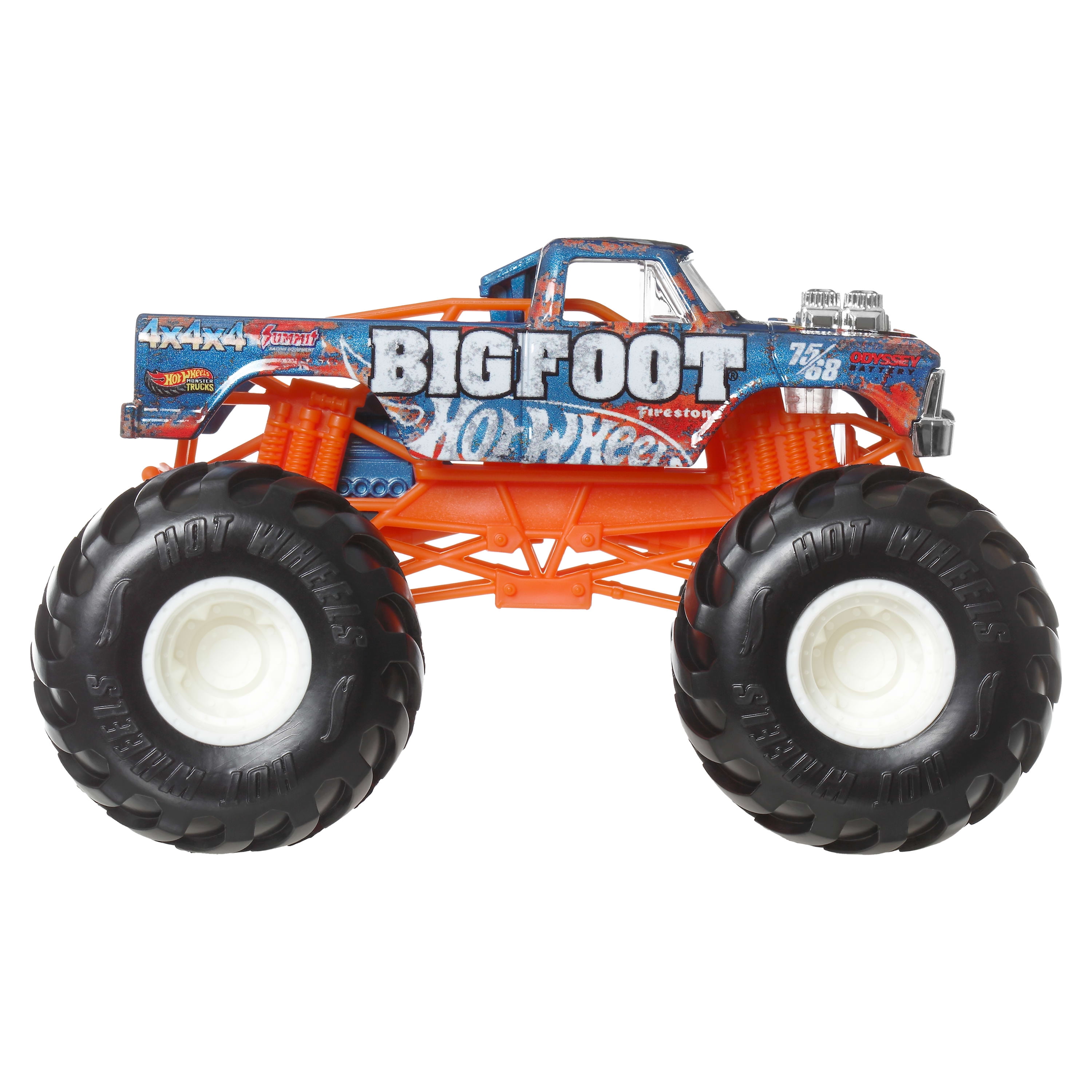 Hot Wheels Monster Trucks Camion surdimensionné Échelle1:24, Bigfoot
