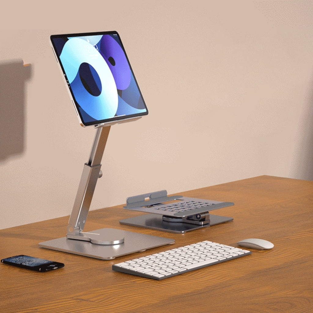 Aluminum Alloy Tablets Stand Foldable and Adjustable Holder Dock for Phones