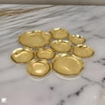thumbnail image 6 of Benjara Jiva 9 Piece Decorative Bowl Set- Irregular Shaped Design- Gold Metal, 6 of 6