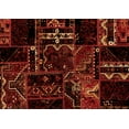 thumbnail image 1 of Ahgly Company Indoor Rectangle Patchwork Orange Transitional Area Rugs, 8' x 12', 1 of 4