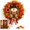 Classic Style, variant on Lighted Scarecrow Fall Wreath| Front Door & Porch Decor| Warm LED Lights| Warm LED lights, sunflowers, maple leaves and a burlap bow bring cozy harvest charm to front doors, porches, walls and halls.