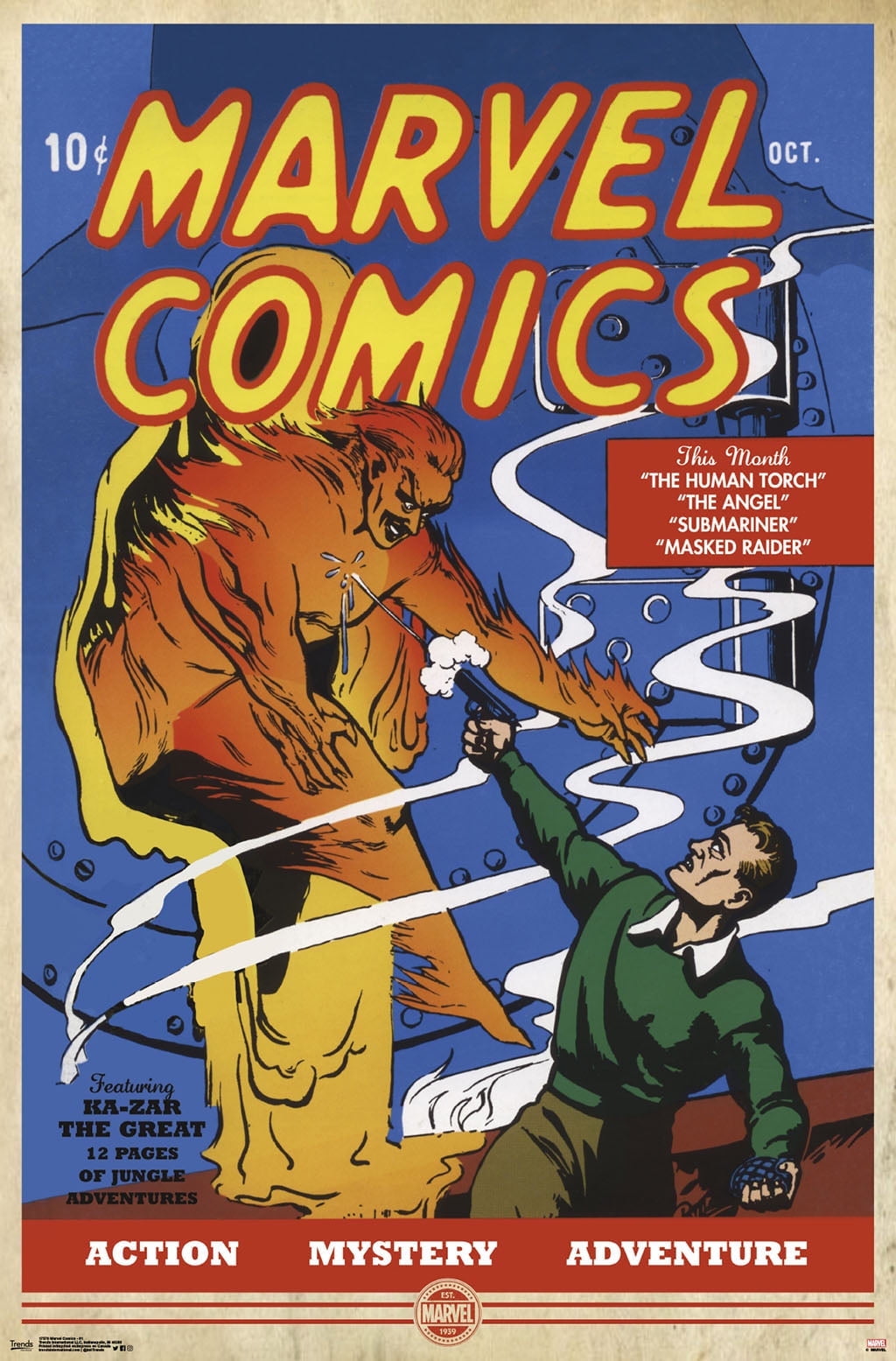 Marvel Comics - The Very First Marvel Comics #1 Wall Poster