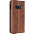thumbnail image 6 of for Samsung Galaxy S10e Wallet Case,Premium PU Leather Flip Folio Case with Card Slot, Stand Holder and Magnetic Closure [TPU Shockproof Interior Protective Case] for Samsung S10e,Brown, 6 of 7
