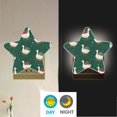 thumbnail image 4 of Star Night Light Auto On/Off Plug-in Wall Light with Light Sensor Warm White LED for Home Party White Goose Carrying Christmas Gift, 4 of 6