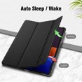 thumbnail image 4 of Finte case for Samsung Galaxy Tab S7 Plus 12.4'' 2020 SM-T970/T975/T976 model, Slimshell Lightweight Tri-Fold Stand Cover with S Pen Holder Auto Wake/Sleep, Black, 4 of 7
