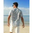 thumbnail image 6 of HAOMEILI Hawaiian Shirt for Men Short Sleeve Button Down Shirt Men Casual Summer Tropical Beach Aloha Shirts for Men Hawaii Party, 6 of 7