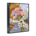thumbnail image 2 of Stupell Industries Bohemian Skeleton Hand Holding Flowers Black Framed Giclee Art, 11 x 14, by The Prints Vibe, 2 of 8