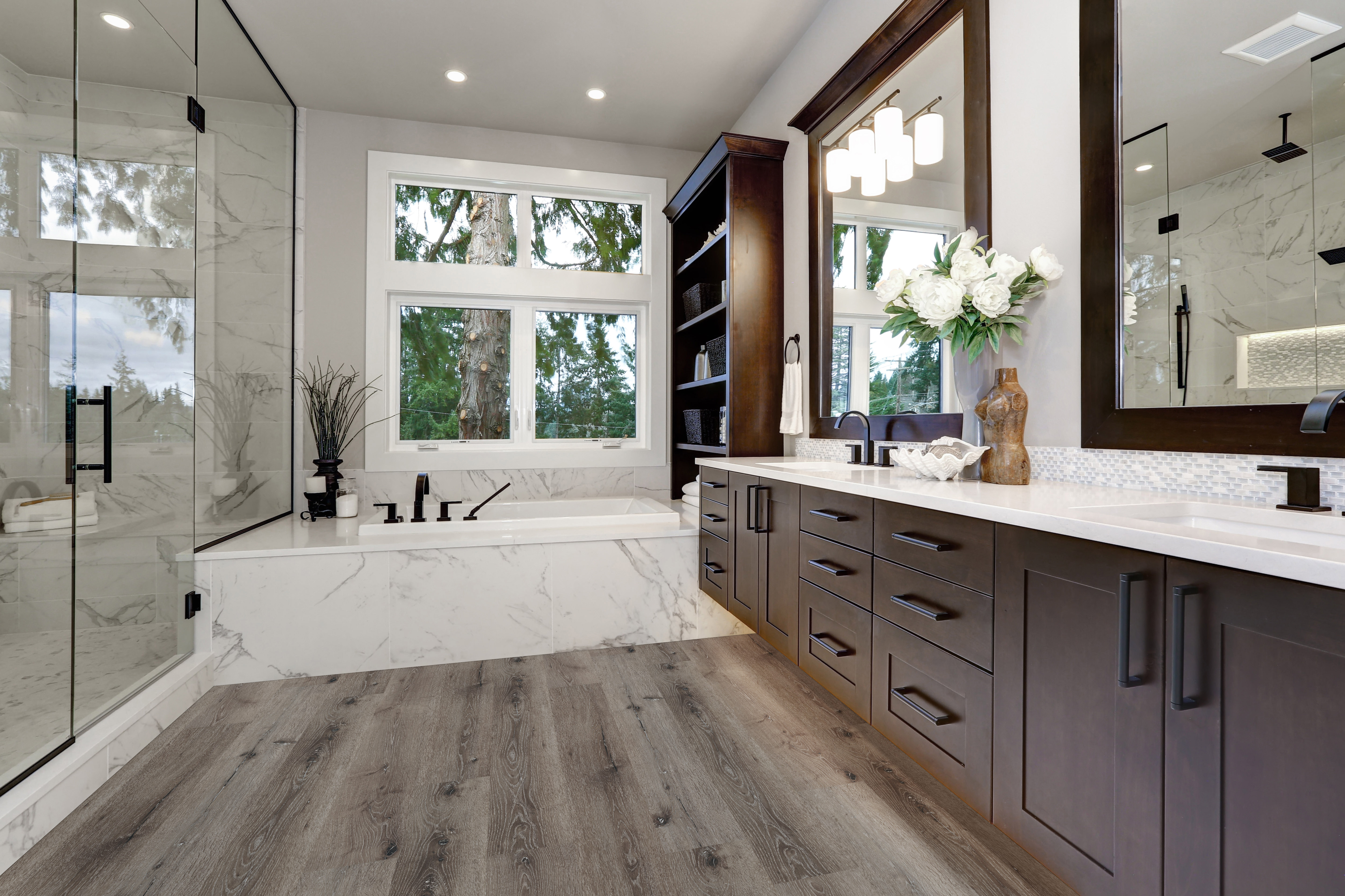 (2 pack) Aldhurst Carbon Earth 7x42 Waterproof Rigid Core LVT Flooring 12.6 Sq. ft.