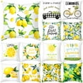 thumbnail image 5 of Ludlz 45x45cm Lemon Orange Print Throw Pillow Case Cushion Cover Home Sofa Bed Decor, 5 of 8