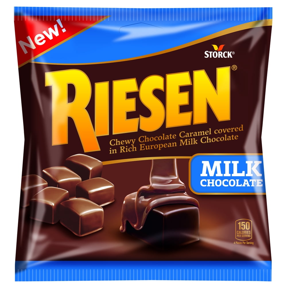 Storck Riesen Chewy Chocolate Caramel Covered in Milk Chocolate, 5.5 Oz.