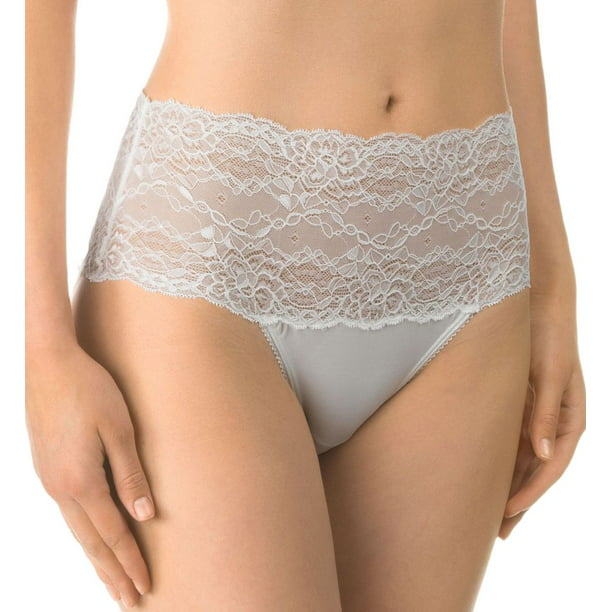 Women's Calida 21431 Sensual Secrets Lace High Waist Panty (Alabaster Creme XXS) - Walmart.com