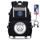 thumbnail image 1 of Mochila escolar con USB para adolescentes y estudiantes, con diseño de estrella de fútbol deportivo, para hombres y mujeres, para viajes de ocio, 1 of 6