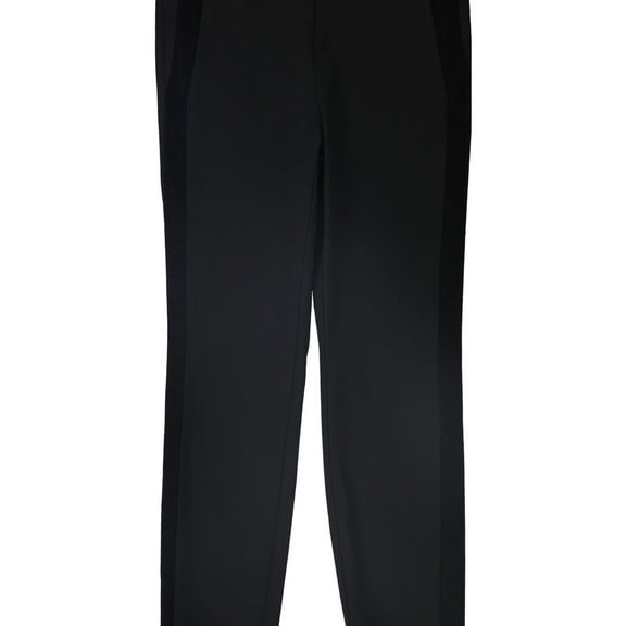 Alfani Womens Velvet Stripe Casual Trouser Pants, Black, 12