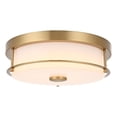 thumbnail image 1 of Luminaria Living District Kolson LED de 12 pulgadas, oro satinado, 1 of 8