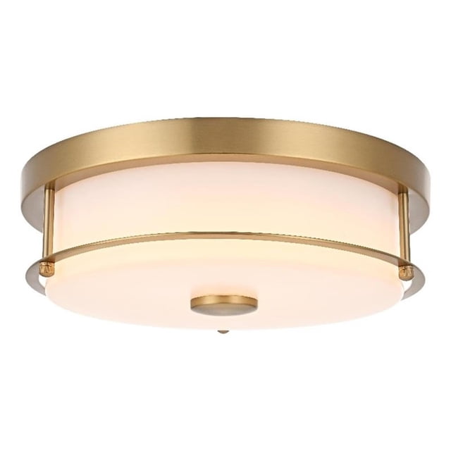 Luminaria Living District Kolson LED de 12 pulgadas, oro satinado