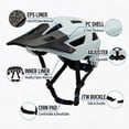 thumbnail image 5 of ITW Buckle Mountain Bike Helmet with Removable Visor for Men and Women, Lightweight for Commuting and Off Road Cycling, 5 of 9