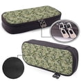 thumbnail image 4 of Lsque Tropical Plants Green Printed Big Capacity PU Leather Pencil Case Large Pencil Pouch Stationery Pen Bag Pencil Holder for Teen, 4 of 6