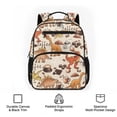 thumbnail image 6 of Uorisanigo Cute Dinosaur Coffee Kids Backpack for Ages 6-8, Large Capacity Preschool Rucksack with Front Zipper, Breathable Lightweight Backpack for Daily School, 6 of 7