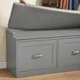 thumbnail image 4 of SoBuy FSR131-HG,Hallway Bedroom Storage Bench Shoe Bench Shoe Rack Shoe Cabinet with Seat Cushion, 4 of 7