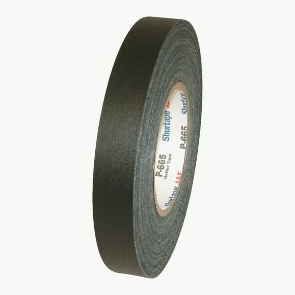 Shurtape P-665 General Purpose Gaffers Tape: 1 in x 55 yds. (Black)