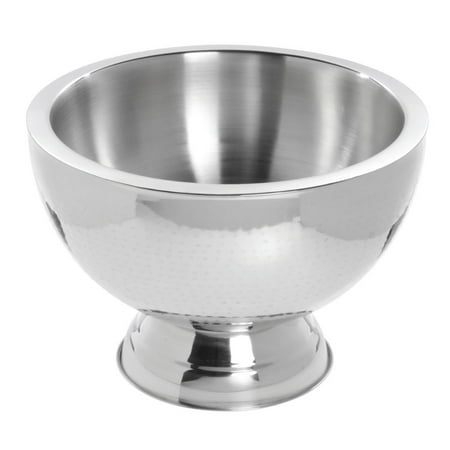 HUBERT Punch Bowl With Hammered Finish And Double WallStainless Steel 15 Liter (4