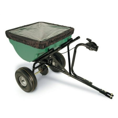 precision products 100-pound capacity tow-behind semi-commercial broadcast spreader