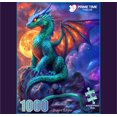thumbnail image 2 of Prime Time Puzzles 1000 Piece Jigsaw Puzzle for Adults - Gothic Fantasy Dragon Under The Moonlight - Challenging Puzzle Perfect for Game Nights - Colorful and Unique - 20x27 inches (Dragon Eclipse), 2 of 9