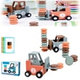 thumbnail image 1 of Juego de transporte de montacargas de ingeniero, juego de habilidades de combinación y apilamiento para 2 jugadores, juego de transporte de entrenamiento de montacargas loco, camión de ingen, 1 of 5