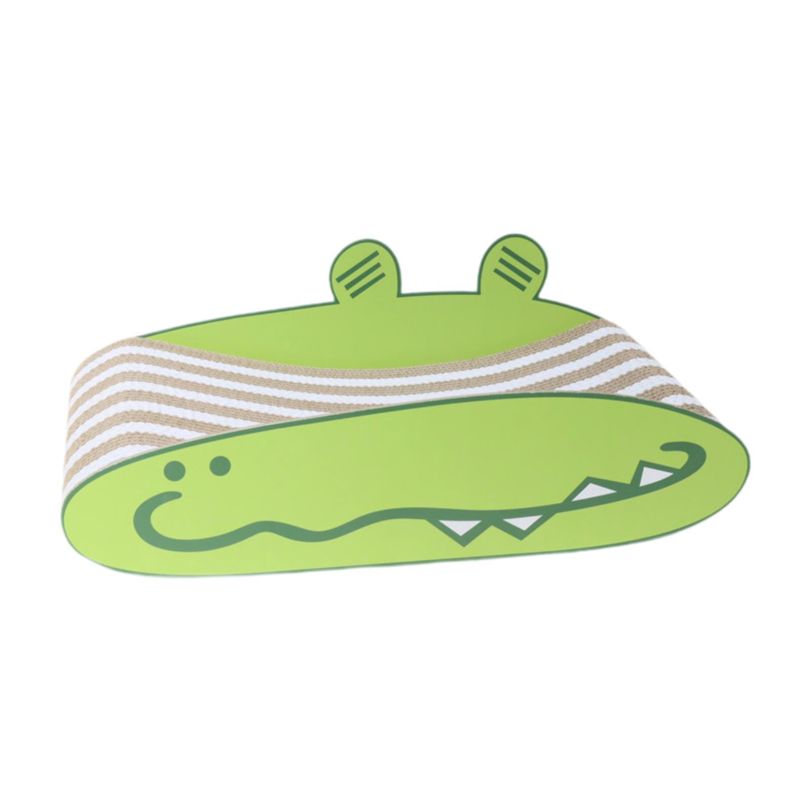 EHJRE Cat Scratcher Entertaining Claw Toy Crocodile Design Playing Pet Claw Sharpening Interactive Pet Toy for Indoor Cats