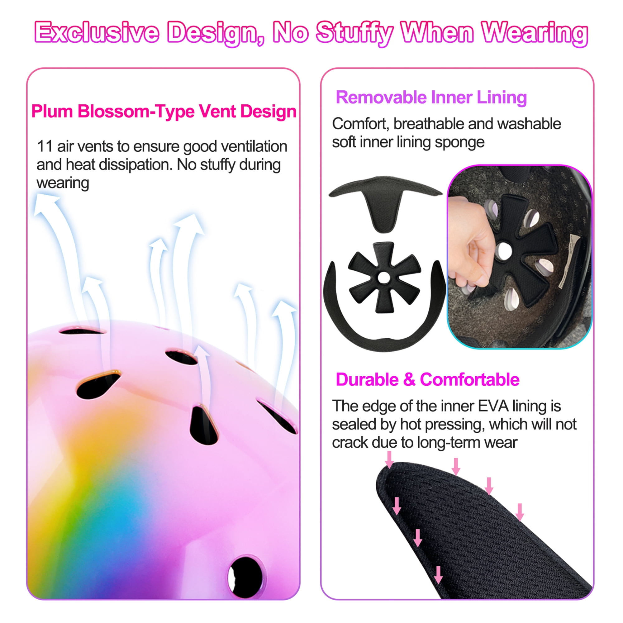 Youth Kids Bike Helmet for Boys Girls Teens & Children Ages 3-16