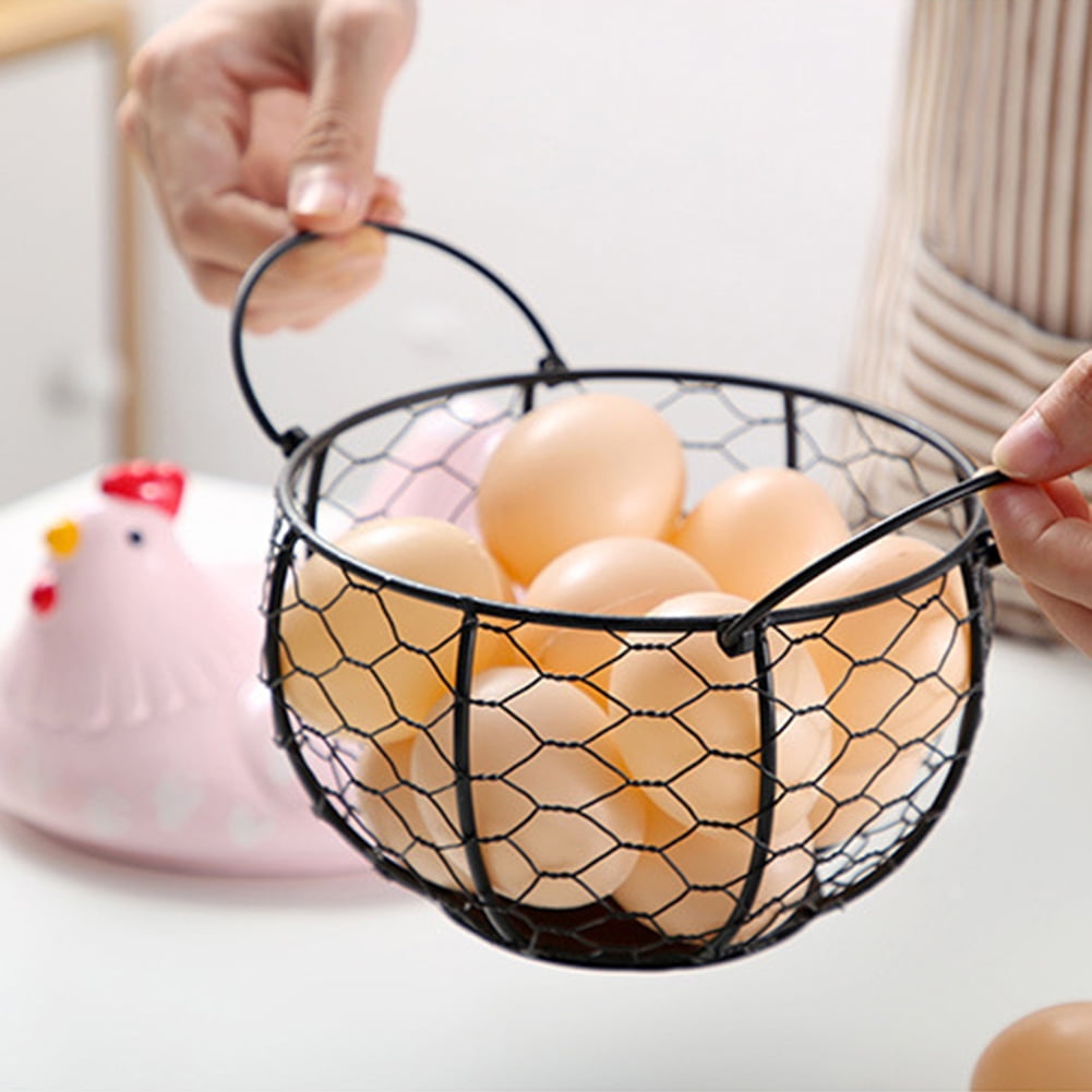Egg Collecting Basket Vintage Style Collection Holder Container With  Cushion Farmhouse Chicken Accessories Kitchen Storage - AliExpress