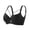 Black-36 80ABC, variant on Comfortable Supportive Bustier For Women Flexible Underwire Cut Out Strappy Bra