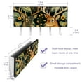thumbnail image 3 of PhooArto Key Holder for Wall Decorative with 5 Key Hooks, Sunflower Deers Pattern Holders Wall Mount Organizer with Mail Key Rack, Self Adhesive, 3 of 7
