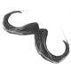 thumbnail image 1 of Synthetic Grey Beard Prop for Halloween Cosplay Self Adhesive Fake Facial Hair Accessory for Party Costume Events, 1 of 4