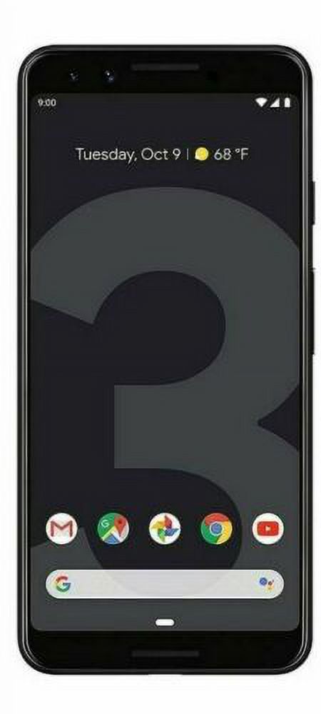 Google Pixel 3A 64GB 5.5" 4G LTE Factory Unlocked GSM CDMA Black T-Mobile [A] Excellent - image 2 of 5