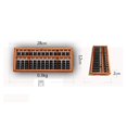 thumbnail image 2 of 13 digits Rods Chinese Wood Bead Arithmetic Abacus Ancient Style 28x12x2cm Beads, 2 of 8