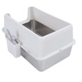 thumbnail image 1 of Bandeja De Acero Inoxidable Extra Grande, Caja De Para Gato De Acero Inoxidable De Gato Grande Con Tapa XL Pan De Metal Medra De Metal Lados De Pared Altos Probas De Fugas, 1 of 7
