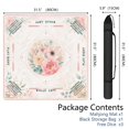 thumbnail image 2 of Blush Pink Watercolor Floral Mahjong Mat 31.5x31.5 Inch | Non-Slip And Noise Reduction Mah Jong Table Mat Cover with Carrying Bag For Mahjong Lovers, Poker, Board Games And Dominoes, 2 of 7