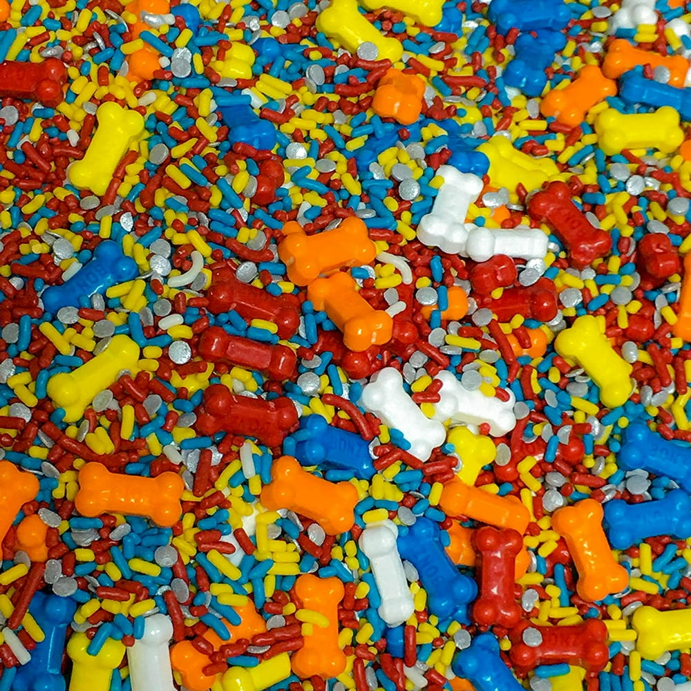 Sprinkle Deco® Dog Bone Edible Decoration Confetti Sprinkles Cake