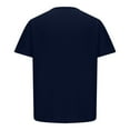thumbnail image 4 of Jinhomg Mens Casual Waffle Tee Shirt Big and Tall Comfy Solid Henley Shirts Regular Fit Short Sleeve Button T-Shirts 2025 Dressy Spring Summer Tops Todays Navy XXL, 4 of 6
